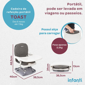 Cadeira De Refeição Portátil Toast